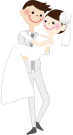 結婚する男女